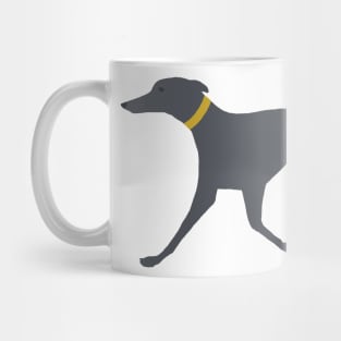 Trotting greyhound dog v1 Mug